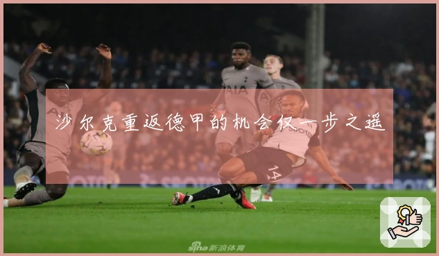 沙尔克重返德甲的机会仅一步之遥